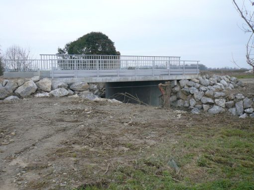 Construction d’un pont à Aire-sur-Adour (40)