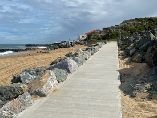 Rampe d’accès sur une plage à Anglet (64)