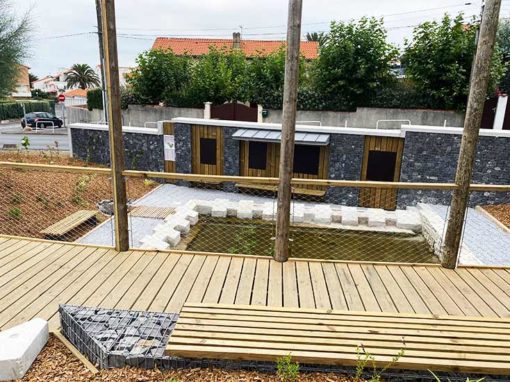 Réhabilitation d’un lavoir, travaux de génie civil à Anglet (64)